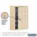 Salsbury Cell Phone Storage Locker - with Front Access Panel - 5 Door High Unit (8 Inch Deep Compartments) - 15 A Doors (14 usable) - Sandstone - Surface Mounted - Master Keyed Locks